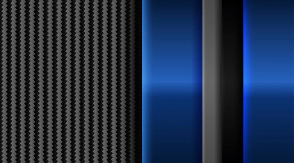 Abstraktní Modré Světlo Černém Designu Moderní Luxusní Futuristické Technologie Pozadí — Stockový vektor