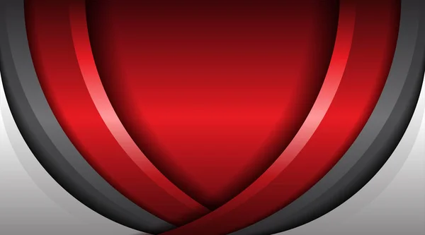 Сучасний Абстрактний Червоний Метал Сучасному Футуристичному Тлі Концепція Геометричної Цифрової — стоковий вектор