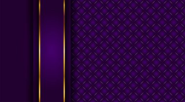 Lüks altın çizgili arka plan zarif mor tonlar üç boyutlu soyut tarzda. Lüks altın çizimi modern şablon lüks katman tasarımı