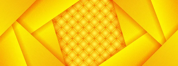 現代の抽象的な明るい日当たりの良い黄色の動的背景 フレッシュライトレモンオレンジカラービジネスバナー幾何学的なカバーテンプレート — ストックベクタ