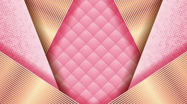 Lujo Lindo Tonos Rosa Claro Fondo Estilo Abstracto Royal Party — Vector de stock