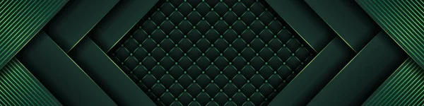 Luxuriöser Dunkelgrüner Hintergrund Mit Hintergrundüberlappung Tiefe Smaragdgrüne Muster Mit Vintage — Stockvektor