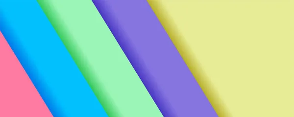 Diseño Moderno Geométrico Abstracto Cubierta Del Banner Papel Pastel Con — Vector de stock