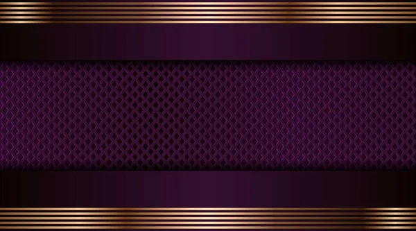 Абстрактное Фиолетовое Сочетание Золотистый Слой Покрытия Современный Креативный Темно Морской — стоковый вектор