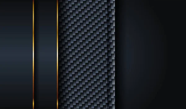 Modern Luxury Navy Blue Line Golden Tech Background Elegant Abstract — Stock Vector