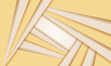 Modern fütürist grafikle soyut altın arkaplan. Çizgili desenli parlak sarı tasarım poster afişi geometrik desen çoklu katman güneş etkisi