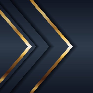 Soyut lüks koyu mavi ve prim altın arka plan. Zarif altın ışıklandırma çizgileri ipek kumaş dokusu kompozisyonu