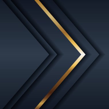 Soyut lüks koyu mavi ve prim altın arka plan. Zarif altın ışıklandırma çizgileri ipek kumaş dokusu kompozisyonu