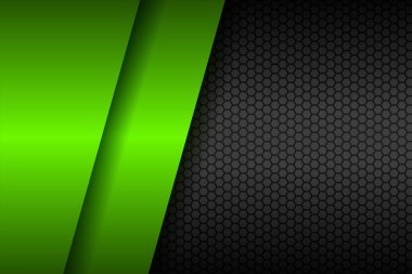 modern malzeme koyu gri siyah ve parlak ışık teknolojisi neon yeşil metalik teknoloji arka planı. Çerçeve tasarımı, doku teknolojisi yenilik tasarımı modern afiş, kapak, iş, broşür, şirket