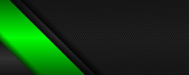 modern malzeme koyu gri siyah ve parlak ışık teknolojisi neon yeşil metalik teknoloji arka planı. Çerçeve tasarımı, doku teknolojisi yenilik tasarımı modern afiş, kapak, iş, broşür, şirket