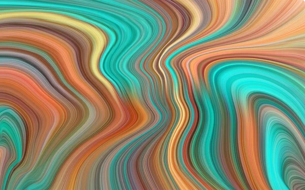 Ligne Abstraite Tendance Moderne Avec Courbure Pleine Couleur Lumineuse Peinture — Image vectorielle