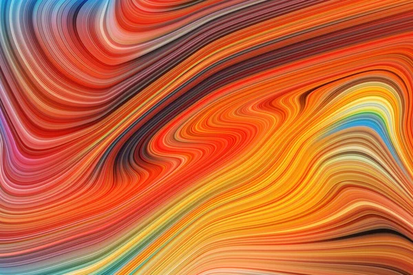 Moderne Flüssige Farbverlauf Stil Hintergrund Mit Gezeichneten Wellenlinien Textur — Stockvektor