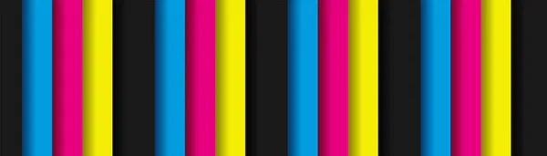 Μοντέρνο Υλικό Διανυσματική Απεικόνιση Cmyk Χρώματα Επικάλυψη Κενό Σκούρο Μαύρο — Διανυσματικό Αρχείο