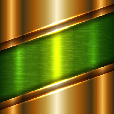 Koyu yeşil teknoloji soyut fırçalanmış renk metal doku arka planı. Geniş ekran modern metalik teknoloji geniş pankart