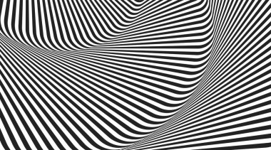 Çapraz siyah ve beyaz çizgili geometrik klasik