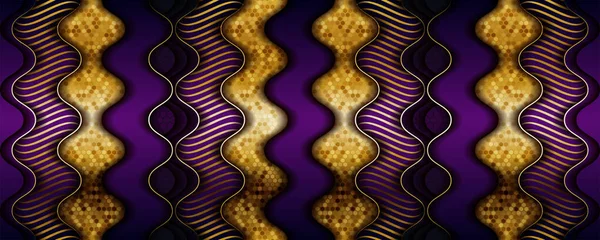 Espacio Púrpura Sombra Oscura Con Diseño Abstracto Capa Superpuesta Gradiente — Archivo Imágenes Vectoriales