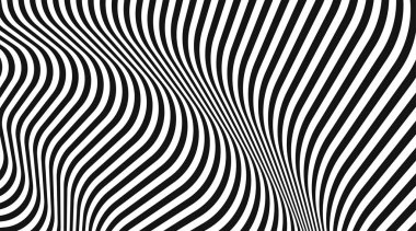 Soyut vektör çizgili siyah beyaz arkaplan