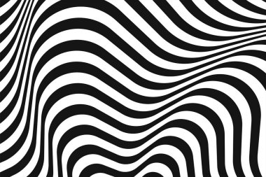 Soyut vektör çizgili siyah beyaz arkaplan