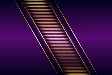 Lüks modern mor örtüşen tabakalar altın kombinasyonlu arka plan