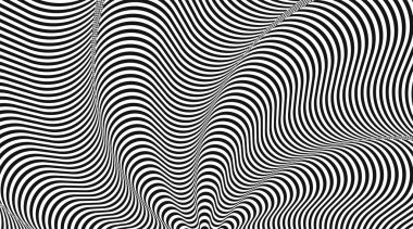 Soyut vektör çizgili siyah beyaz arkaplan