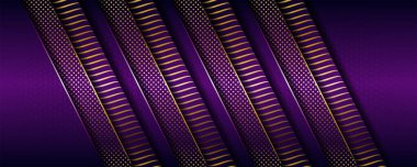 Lüks modern mor örtüşen tabakalar altın kombinasyonlu arka plan