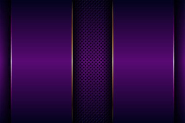 Lüks geometrik mor örtüşen tabakalar altın kombinasyonlu arka plan