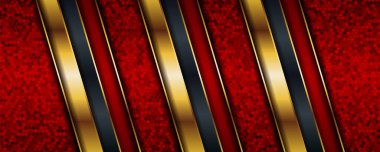 Soyut lüks arka plan, altın rengi arka plan. VIP davetiye pankartı. Birinci sınıf altın ve zarif. Vektör illüstrasyonu