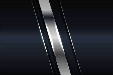 Soyut arkaplan ve sunum tasarımı için modern gümüş ve siyah karbon. Şirket, sigara, iş, ödül, kazanma, yıldönümü ve kutlama için takım elbise