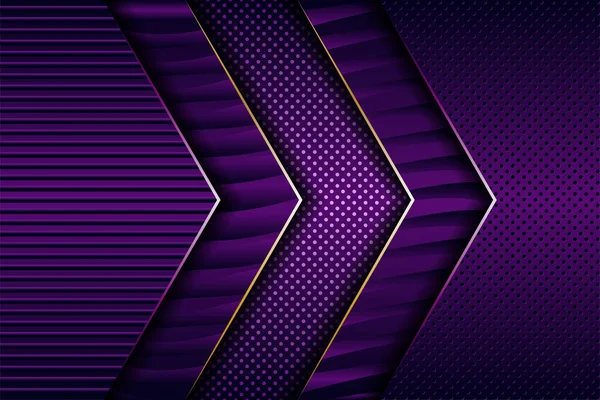 Üst üste binen katman zemininde soyut koyu mor ve altın gradyan.