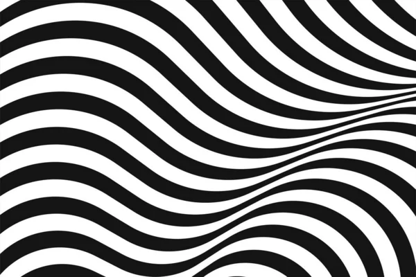 Fond Noir Blanc Rayé Vecteur Abstrait — Image vectorielle