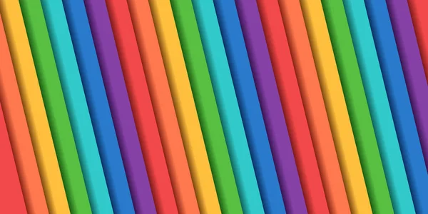 Arcobaleno Astratto Linee Colorate — Vettoriale Stock