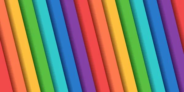 Arco Íris Abstrato Linhas Coloridas — Vetor de Stock