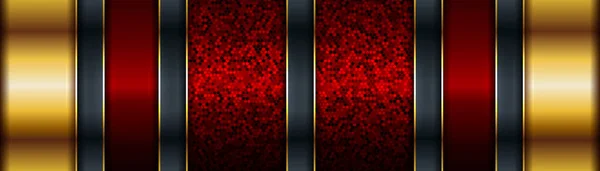Абстрактный Роскошный Фон Золотой Окантовкой Темном Фоне Vip Пригласительный Баннер — стоковый вектор