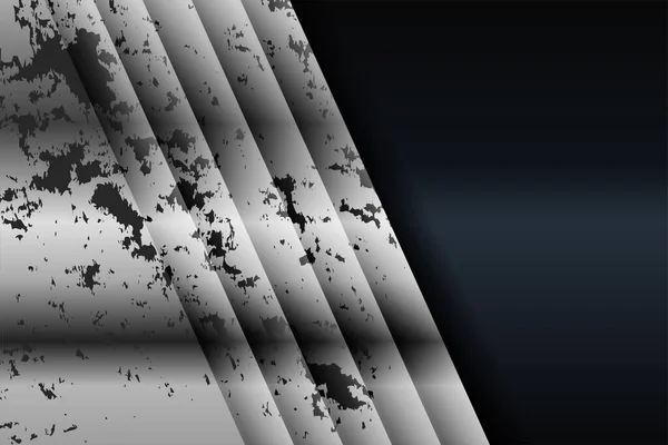 Moderno Argento Nero Scuro Carbonio Sfondo Astratto Design Presentazione Vestito — Vettoriale Stock