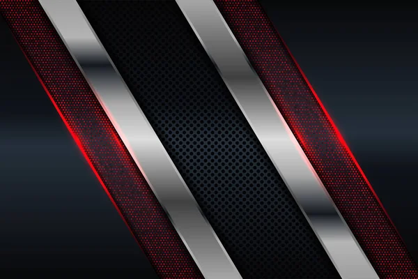 Soyut arkaplan ve sunum tasarımı için modern gümüş ve siyah karbon. Şirket, sigara, iş, ödül, kazanma, yıldönümü ve kutlama için takım elbise