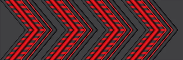 Moderne Futuristische Hintergrund Auf Schicht Glänzend Rot Mit Dunklen Schatten — Stockvektor