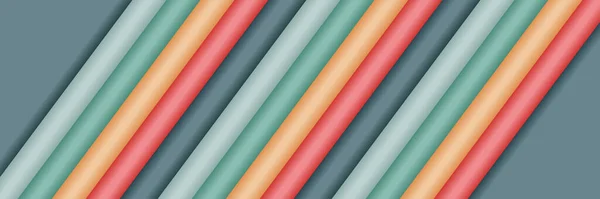 Soyut Modern Pastel Katman Geometrik Örtüşmeler Çeşitli Renk Tasarım Teknolojisi — Stok Vektör