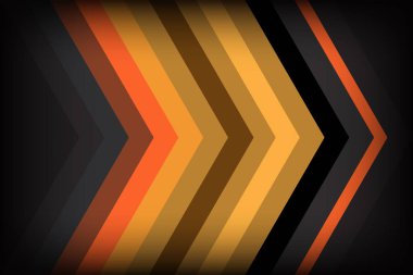 Soyut modern katman geometrik teknoloji sarı ok yönü altın ışık fütüristik grafik arkaplan