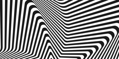 Siyah ve beyazın soyut çapraz arkaplanı düz çizgi dalgalı tasarımı