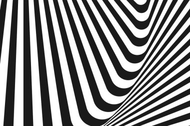 Siyah ve beyazın soyut çapraz arkaplanı düz çizgi dalgalı tasarımı