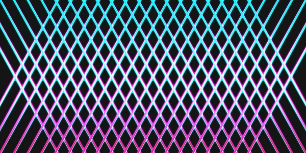 현대의 추상적 지향적 핑크와 네온빛은 어두운 배경에 — 스톡 벡터