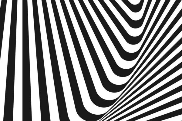 Abstrait Fond Diagonal Noir Blanc Répéter Ligne Droite Design Ondulé — Image vectorielle
