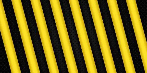 Abstract Yellow Metal Glossy Geometric Shapes Dark Background — стоковый вектор