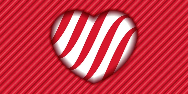 Kalp Aşkı Romantizmi Sevgililer Günü Kırmızı Vektör Ikonu — Stok Vektör