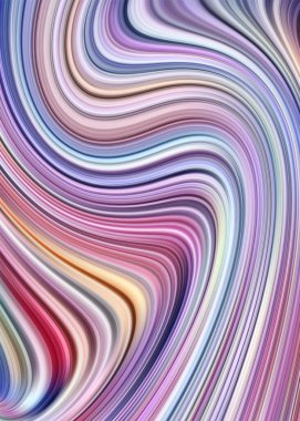 Abstract wave element for distortion effect design contemporary digital