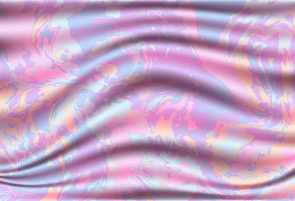 雅致的折叠光滑的纺织品框架 有光滑的褶皱织物 — 图库矢量图片