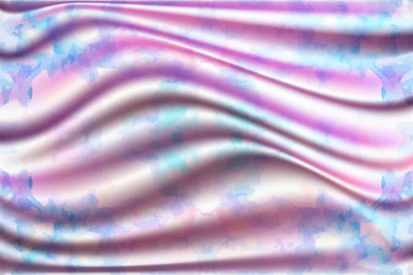 软缎波纹织物拉丝流动材料表面 — 图库矢量图片