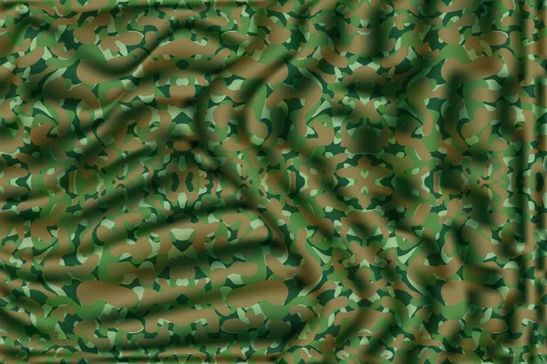 Realistische Wald Camouflage Muster Mode Wald Nahtlose Camo Textur — Stockvektor