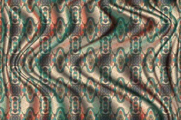 Волнистые Складки Материала Шелковистой Ткани Текстуры Атласная Ткань — стоковый вектор