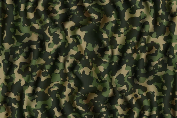 Resumen Ejército Verde Camuflaje Marrón Textura Oscuro Militar Camuflaje Sin — Vector de stock